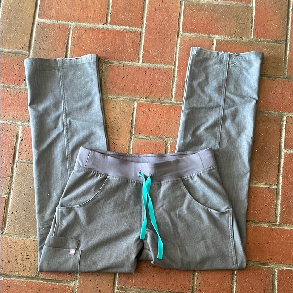 Figs Gray Scrub Pants XS
